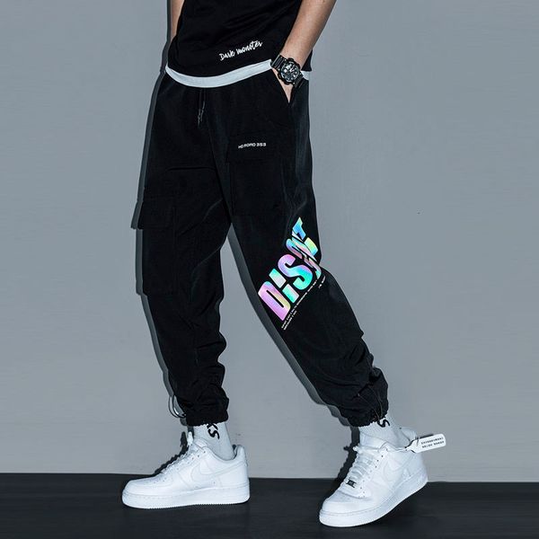 cargo streetwear reflecting letters joggers hare book casual kpop men clothing elastic waist men's broek, Black
cargo streetwear reflecting letters joggers hare book casual kpop men clothing elastic waist men's broek, Black