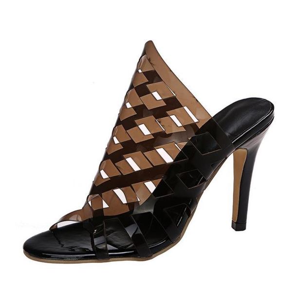 slippers 2021 spring and summer european beauty style sandals fish mouth hollow high-heeled stiletto, Black
slippers 2021 spring and summer european beauty style sandals fish mouth hollow high-heeled stiletto, Black