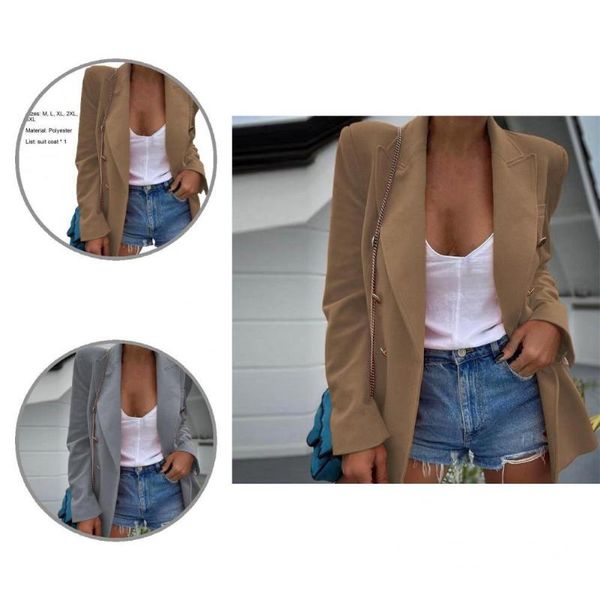 women's suits & blazers women blazer terrific lapel solid color casual autumn for going out lay coat suit, White;black
women's suits & blazers women blazer terrific lapel solid color casual autumn for going out lay coat suit, White;black