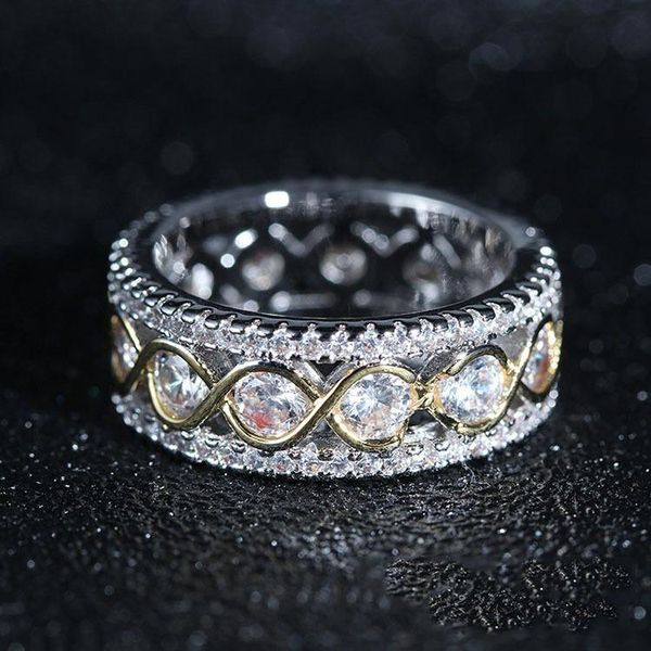 wedding rings exquisite crystal zircon ring women's hollow cocktail party noble jewelry valentine's day gift engagement, Slivery;golden
wedding rings exquisite crystal zircon ring women's hollow cocktail party noble jewelry valentine's day gift engagement, Slivery;golden