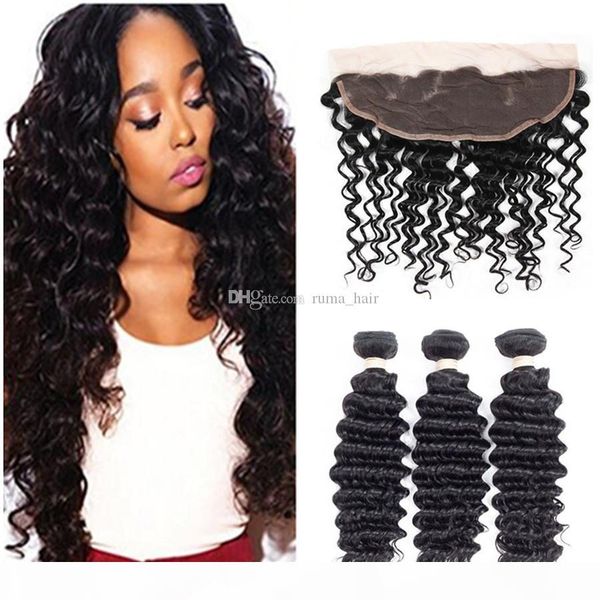 8a mink brazilian virgin hair deep wave curly 3 bundles with 13x4 ear to ear lace frontal closure hair 4pcs lot, Black;brown
8a mink brazilian virgin hair deep wave curly 3 bundles with 13x4 ear to ear lace frontal closure hair 4pcs lot, Black;brown