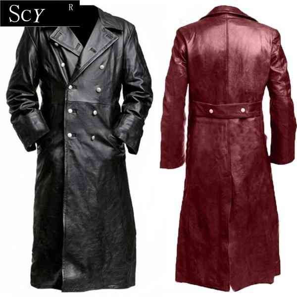 men's windbreaker, ger classic military uniform 2.world war ii, black leather gothic coat
men's windbreaker, ger classic military uniform 2.world war ii, black leather gothic coat