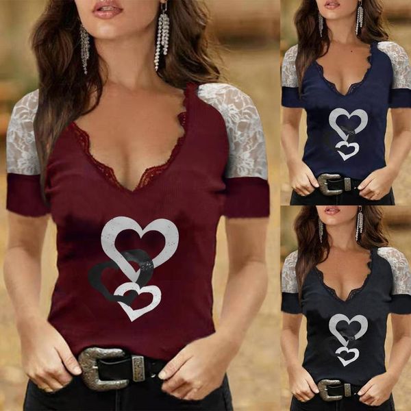 women's t-shirt oversized t shirt women harajuku basic loose short sleeve tees soft female heart print summer lace jumper v-neck stree, White
women's t-shirt oversized t shirt women harajuku basic loose short sleeve tees soft female heart print summer lace jumper v-neck stree, White