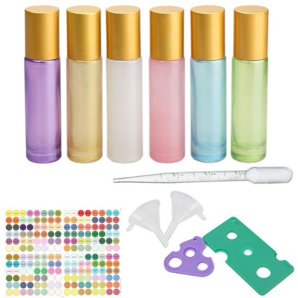 6pcs 10ml thick glass roll on bottle empty perfume essential oil vials with stainless steel roller ball
6pcs 10ml thick glass roll on bottle empty perfume essential oil vials with stainless steel roller ball