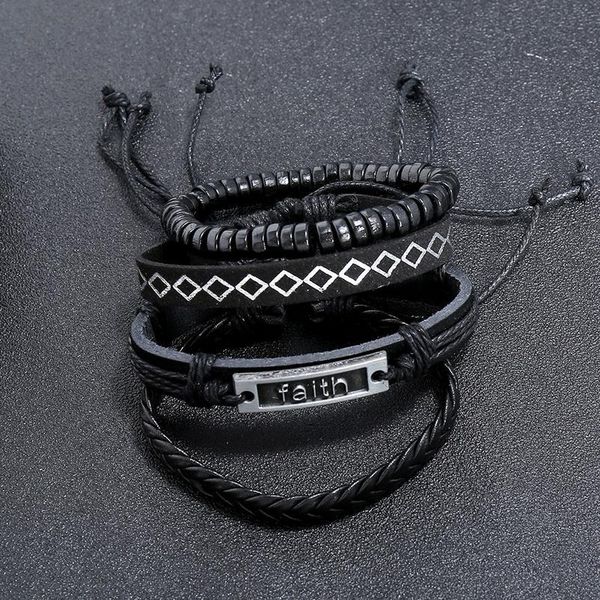eif dock black vintage leather bracelet religious faith nameplate christian hangmade jewelry for women man cuff adjusta jllmkf
eif dock black vintage leather bracelet religious faith nameplate christian hangmade jewelry for women man cuff adjusta jllmkf