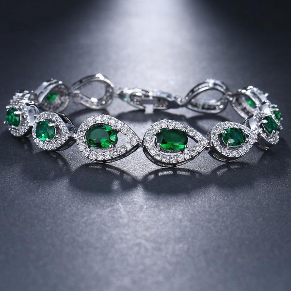 charm bracelets orztoon vintage oval green zircon for women unusual hollow water drop bracelet trendy female jewelry party gift, Golden;silver
charm bracelets orztoon vintage oval green zircon for women unusual hollow water drop bracelet trendy female jewelry party gift, Golden;silver