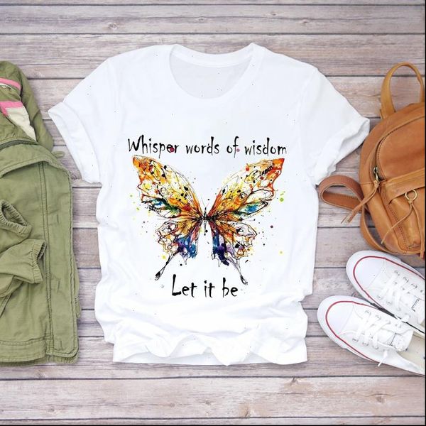 women watercolor butterfly cartoon printing 90s fashion ladies print lady t shirts womens graphic t shirt female tee t shirt, White
women watercolor butterfly cartoon printing 90s fashion ladies print lady t shirts womens graphic t shirt female tee t shirt, White