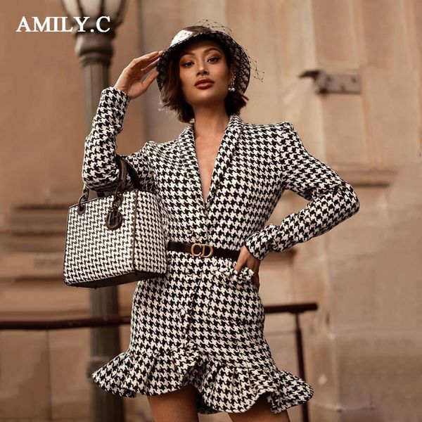 casual dresses amily.c autumn style v-neck slim houndstooth dress ruffled bodycon women's mermaid celebrity club party, Black;gray
casual dresses amily.c autumn style v-neck slim houndstooth dress ruffled bodycon women's mermaid celebrity club party, Black;gray