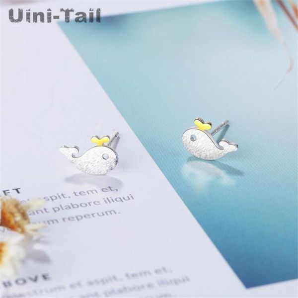 stud uini-tail 925 sterling silver sweet brushed two-color small whale earrings sprouting little dolphins ed160, Golden;silver
stud uini-tail 925 sterling silver sweet brushed two-color small whale earrings sprouting little dolphins ed160, Golden;silver