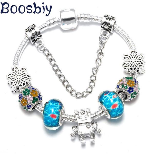 charm bracelets boosbiy diy original brand bracelet with blue enamel classic garland european style for women fashion jewelry, Golden;silver
charm bracelets boosbiy diy original brand bracelet with blue enamel classic garland european style for women fashion jewelry, Golden;silver