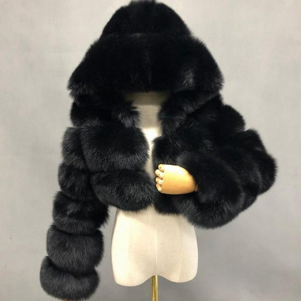 women's fur & faux mandylandy plus size jacket furry cropped coat women imitation stitching hooded short fluffy top, Black
women's fur & faux mandylandy plus size jacket furry cropped coat women imitation stitching hooded short fluffy top, Black
