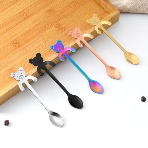 spoons 50pcs/ lot creative cat and bear design 304 stainless steel mini teaspoons coffee spoon small for dessert appetizer
spoons 50pcs/ lot creative cat and bear design 304 stainless steel mini teaspoons coffee spoon small for dessert appetizer
