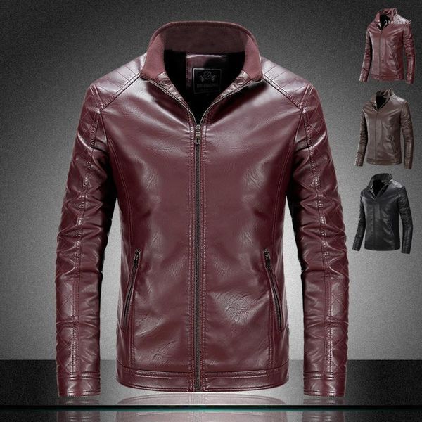 men's fur & faux 2021 fashion autumn male leather jacket plus size 3xl black brown mens stand collar coats biker jackets1
men's fur & faux 2021 fashion autumn male leather jacket plus size 3xl black brown mens stand collar coats biker jackets1