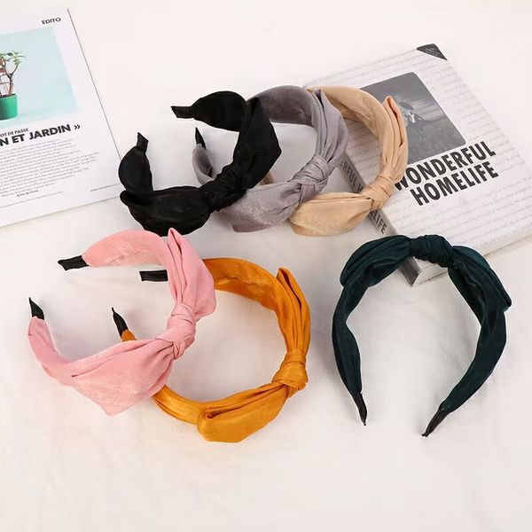 summer wide edge knotted big bowknot hair card temperament headband female french pure color hair band simple cloth hair accessories, Silver
summer wide edge knotted big bowknot hair card temperament headband female french pure color hair band simple cloth hair accessories, Silver