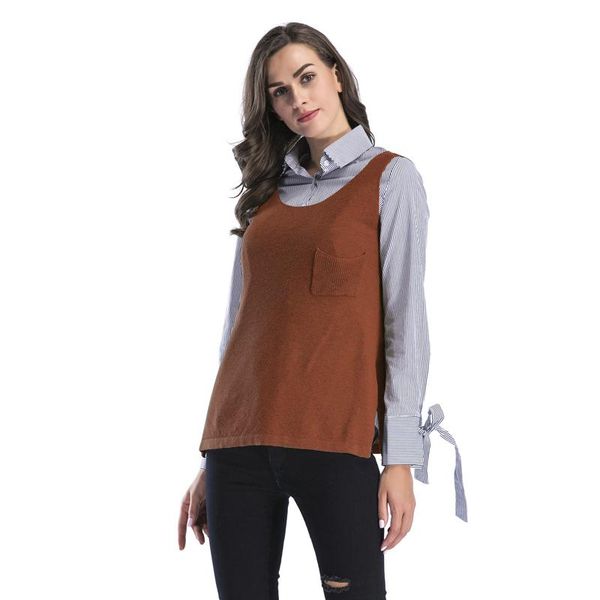 women's vests autumn knit round neck vest sweater waistcoat female section knitted pullover sleeveless womens jumper, Black;white
women's vests autumn knit round neck vest sweater waistcoat female section knitted pullover sleeveless womens jumper, Black;white