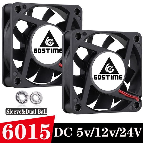 2piece gdstime 6cm dc 5v 12v 24v 60mm brushless pc cooler 60x60x15mm computer case cpu vga heatsink cooling axial fan 6015
2piece gdstime 6cm dc 5v 12v 24v 60mm brushless pc cooler 60x60x15mm computer case cpu vga heatsink cooling axial fan 6015
