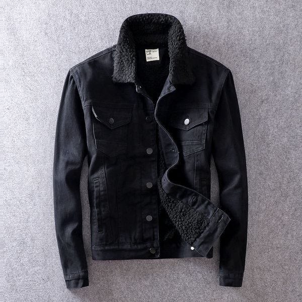 new fashion designer winter thick black men velvet classic denim british men's jackets chaqueta 9ta1, Black;brown
new fashion designer winter thick black men velvet classic denim british men's jackets chaqueta 9ta1, Black;brown
