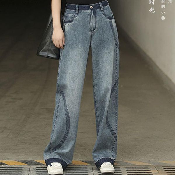 women's jeans autumn high-waist bilateral striped straight light blue loose women trousers retro mopping pants harajuku wide-legged 202
women's jeans autumn high-waist bilateral striped straight light blue loose women trousers retro mopping pants harajuku wide-legged 202