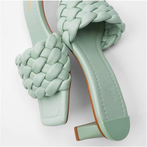 slippers brand woven simple and elegant sandals women's summer 2021 open-toed high heels mid-heel fashion, Black
slippers brand woven simple and elegant sandals women's summer 2021 open-toed high heels mid-heel fashion, Black