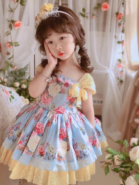 girl summer yellow floral vintage spanish turkish princess lolita ball gown dress for birthday eid weding, Red;yellow
girl summer yellow floral vintage spanish turkish princess lolita ball gown dress for birthday eid weding, Red;yellow