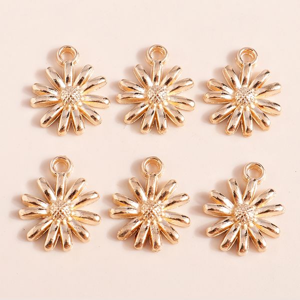 40pcs 15*12mm gold color daisy flowers charms pendants for necklace bracelet diy jewelry making accessories sunflower charms, Bronze;silver 
40pcs 15*12mm gold color daisy flowers charms pendants for necklace bracelet diy jewelry making accessories sunflower charms, Bronze;silver