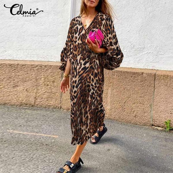 celmia dress women's leopard print autumn fashion 3/4 puff sleeve mid-calf dresses casual loose v-neck party robe 7, Black;gray
celmia dress women's leopard print autumn fashion 3/4 puff sleeve mid-calf dresses casual loose v-neck party robe 7, Black;gray