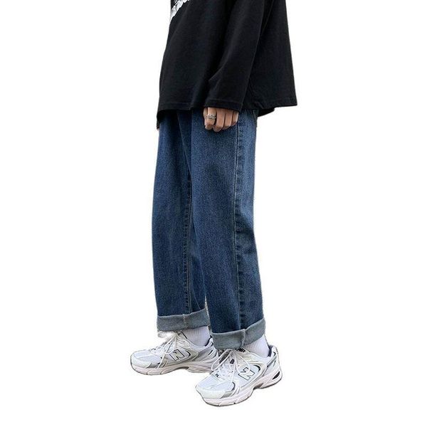 men's jeans mens clothing autumn winter mopping net red korean version ins straight tube wide leg loose black blue long pants 2021
men's jeans mens clothing autumn winter mopping net red korean version ins straight tube wide leg loose black blue long pants 2021