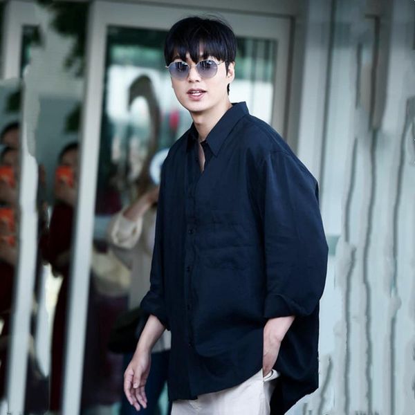 men's casual shirts shirt summer product li minhao star large pocket long sleeve loose black, White;black
men's casual shirts shirt summer product li minhao star large pocket long sleeve loose black, White;black