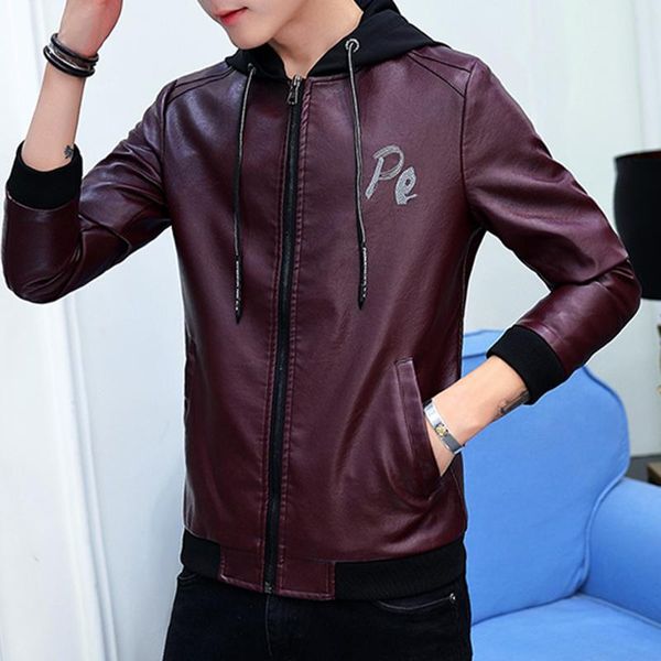 men's fur & faux port&lotus 2021 men leather jackets hooded formal autumn causal vintage coat outfit fashion biker zipper pocket design, Black
men's fur & faux port&lotus 2021 men leather jackets hooded formal autumn causal vintage coat outfit fashion biker zipper pocket design, Black