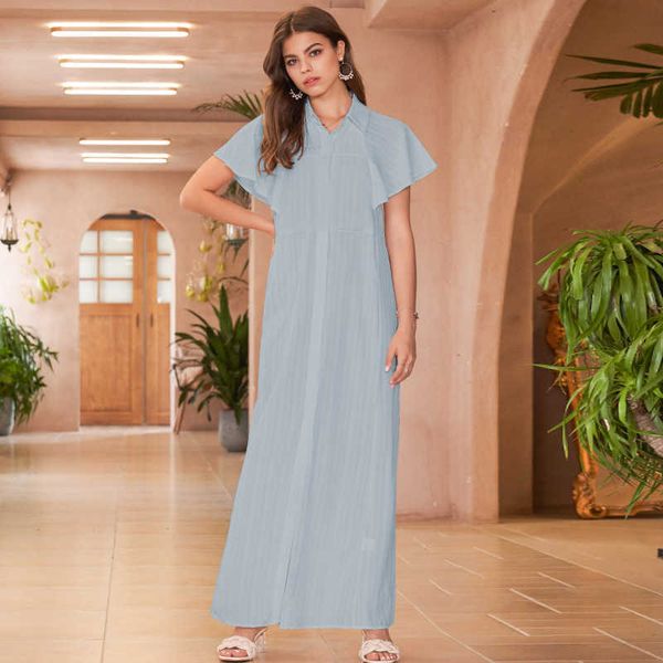 casual dresses product fashion solid color lapel lotus leaf sleeve long sweet big a swing loose and versatile blue woman, Black;gray
casual dresses product fashion solid color lapel lotus leaf sleeve long sweet big a swing loose and versatile blue woman, Black;gray