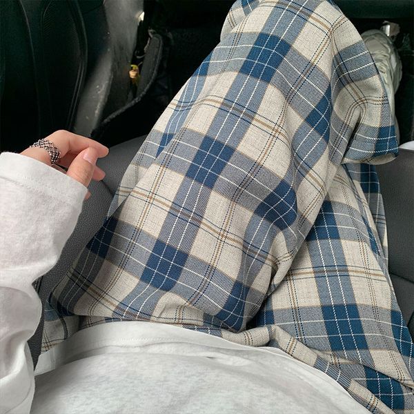 leg drops plaid pants new loosely released tube rectum mops chess women's fashionable joggers e0us, Black;white
leg drops plaid pants new loosely released tube rectum mops chess women's fashionable joggers e0us, Black;white