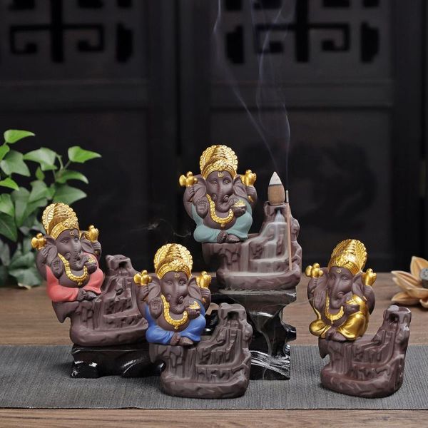 fragrance lamps southeast asian elephant god ganesha buddhism backflow incense burner violet arenaceous censer home decor stick holder
fragrance lamps southeast asian elephant god ganesha buddhism backflow incense burner violet arenaceous censer home decor stick holder