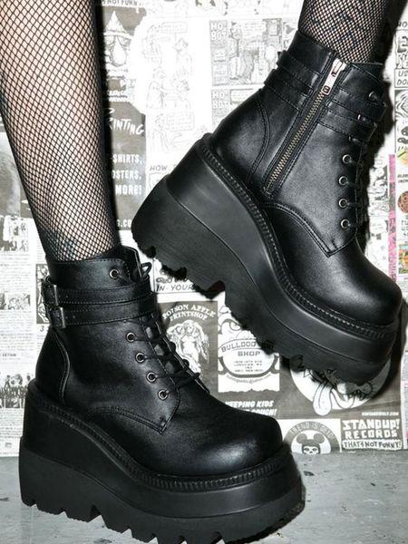 brand design 2020 big sizes 43 platform high heels cosplay fashionable autumn winter wedges shoes ankle boots women k78, Black
brand design 2020 big sizes 43 platform high heels cosplay fashionable autumn winter wedges shoes ankle boots women k78, Black