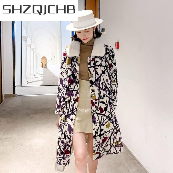 women's fur & faux shzq real coat female floral vintage mink collar sheep shearing jacket women clothes 2021 korean wool coats hiver 20, Black
women's fur & faux shzq real coat female floral vintage mink collar sheep shearing jacket women clothes 2021 korean wool coats hiver 20, Black