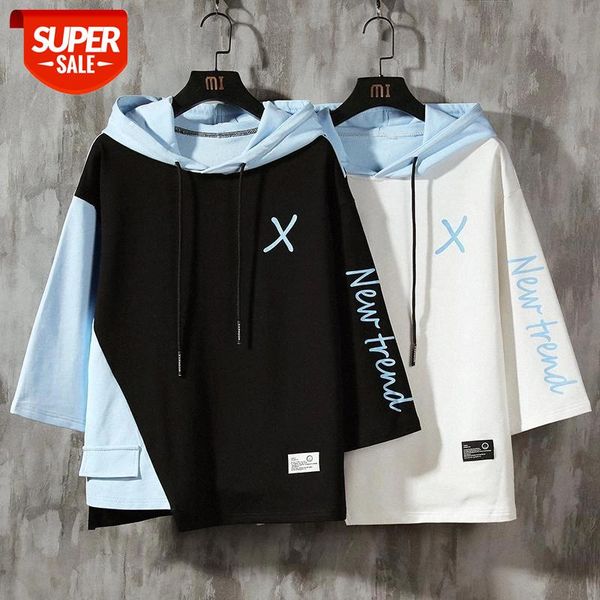 Half Sleeve Hoodies T-shirt Sweatshirts Men Hooded Casual Male Lace Up Hoodies big X print #Ys5e, White;black
Half Sleeve Hoodies T-shirt Sweatshirts Men Hooded Casual Male Lace Up Hoodies big X print #Ys5e, White;black
