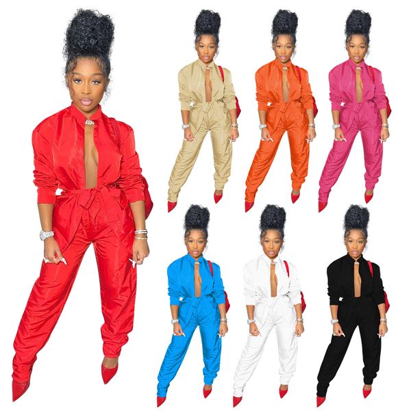 2 piece sets womens outfits solid color belted long sleeve shirt and pants matching sets loungewear women d0-de50, White
2 piece sets womens outfits solid color belted long sleeve shirt and pants matching sets loungewear women d0-de50, White