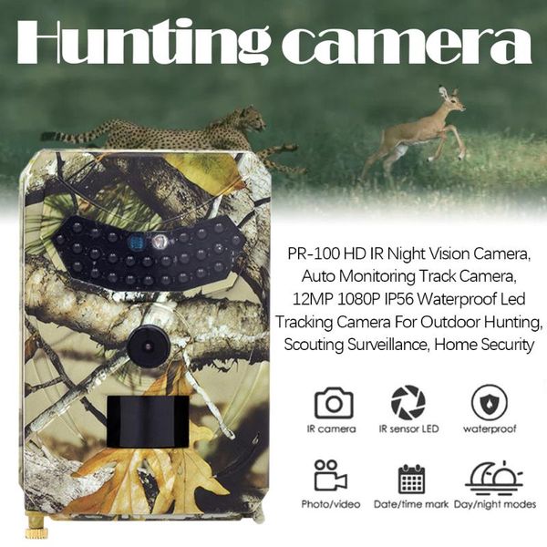 camcorders pr100 series hunting trail camera 12mp wild animal detector hd waterproof monitoring infrared cam night vision po trap
camcorders pr100 series hunting trail camera 12mp wild animal detector hd waterproof monitoring infrared cam night vision po trap