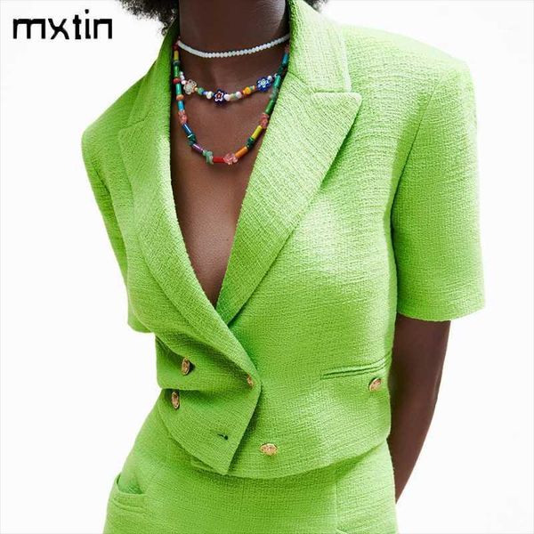 women summer vintage double breasted solid short jacket coat fashion lapel collar sleeve outerwear casual women's jackets, Black;brown
women summer vintage double breasted solid short jacket coat fashion lapel collar sleeve outerwear casual women's jackets, Black;brown