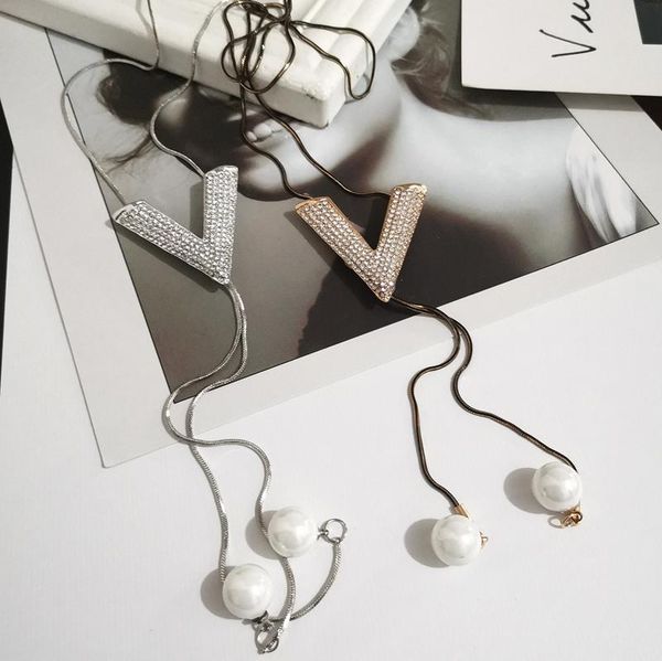 pendant necklaces long sweater chain neckalce big crystal v shape pendnat necklace, Silver
pendant necklaces long sweater chain neckalce big crystal v shape pendnat necklace, Silver