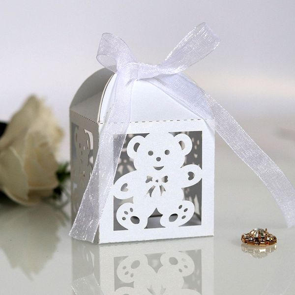 favor holders little bear candy boxes sweets gift boxes with ribbon for birthday wedding party decor
