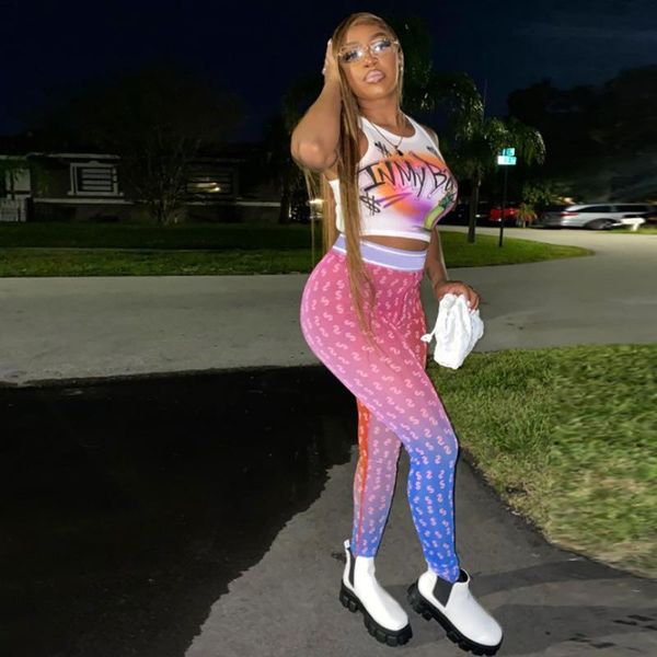 women's leggings mesh us dollar print foot women fashion&medium waist elastic skinny street style pants female trousers, Black
women's leggings mesh us dollar print foot women fashion&medium waist elastic skinny street style pants female trousers, Black