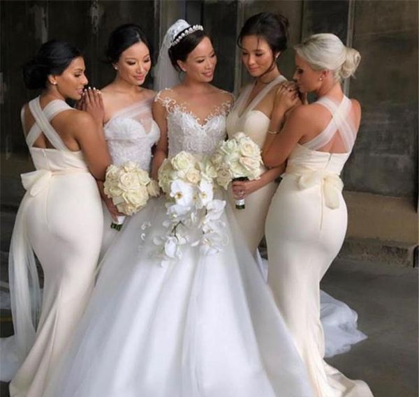 mermaid bridesmaid dresses 2021 cross criss straps custom made plus size maid of honor gown country beach wedding party wear vestido, White;pink
mermaid bridesmaid dresses 2021 cross criss straps custom made plus size maid of honor gown country beach wedding party wear vestido, White;pink