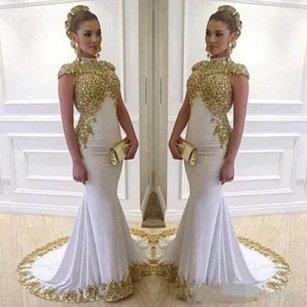 party dresses est gold high neck dubai evening lace appliques beaded wear dress, White;black
party dresses est gold high neck dubai evening lace appliques beaded wear dress, White;black