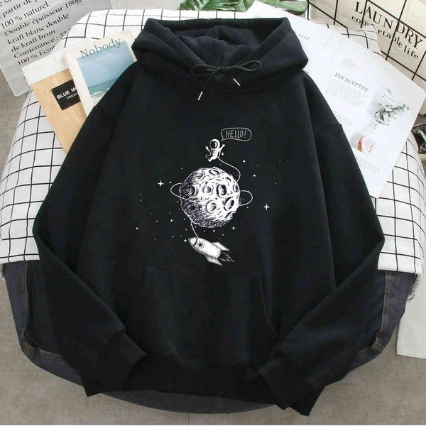 men's and women's space astronaut printed hooded sweatshirts, loose long sved casual cloth, polar lining, harajuku retro style, Black
men's and women's space astronaut printed hooded sweatshirts, loose long sved casual cloth, polar lining, harajuku retro style, Black