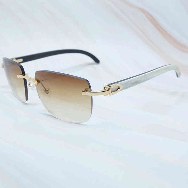 2022 factory wholesale new square designer sunglasses men women rimless buffalo horn glasses vintage sunglass eyewear mens 012, White;black
2022 factory wholesale new square designer sunglasses men women rimless buffalo horn glasses vintage sunglass eyewear mens 012, White;black