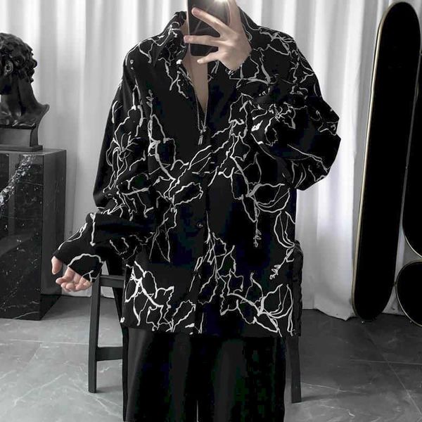 long sleeve shirt spring and autumn korean version of harajuku bf wind retro dark loose hip-hop men women couple shirts 210721, White;black
long sleeve shirt spring and autumn korean version of harajuku bf wind retro dark loose hip-hop men women couple shirts 210721, White;black
