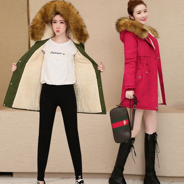 women's winter in the section was thin and velvet thick great size cotton jacket tzii, Black
women's winter in the section was thin and velvet thick great size cotton jacket tzii, Black