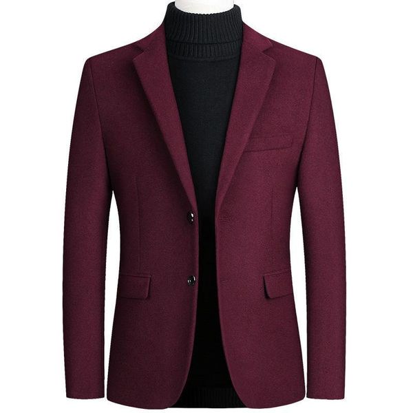 men's wool & blends 2021 autumn and winter coat suit business casual jacket coats single blazer men, Black
men's wool & blends 2021 autumn and winter coat suit business casual jacket coats single blazer men, Black