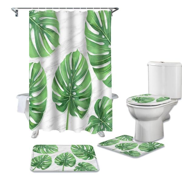 tropical leaves marble background bathroom non-slip mat set waterproof shower curtain set rug lid toilet cover bath mat rugs
tropical leaves marble background bathroom non-slip mat set waterproof shower curtain set rug lid toilet cover bath mat rugs