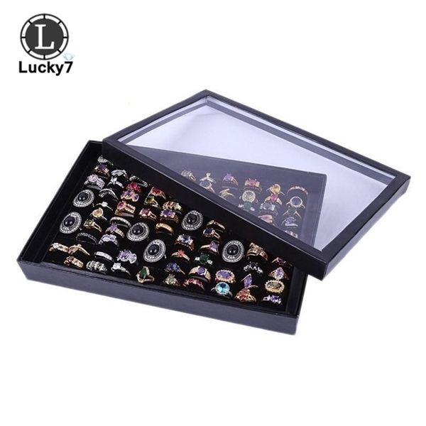 100 slot black velvet sponge ring display box cardboard jewelry storage case holder showcase ring cufflink jewelry tray with lid y1214, Black;white
100 slot black velvet sponge ring display box cardboard jewelry storage case holder showcase ring cufflink jewelry tray with lid y1214, Black;white